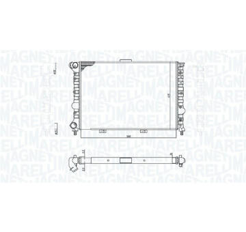 Chladič, chlazení motoru MAGNETI MARELLI 350213184900