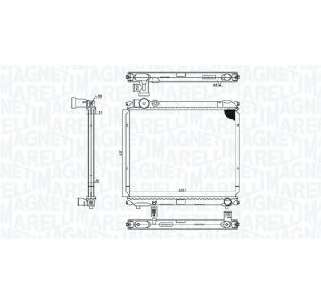 Chladič motora MAGNETI MARELLI 350213185900