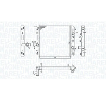 Chladič motora MAGNETI MARELLI 350213186100