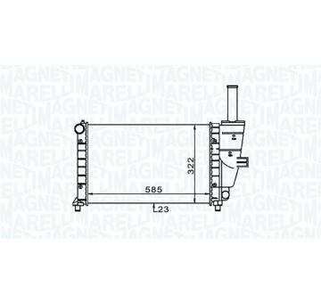 Chladič, chlazení motoru MAGNETI MARELLI 350213187100