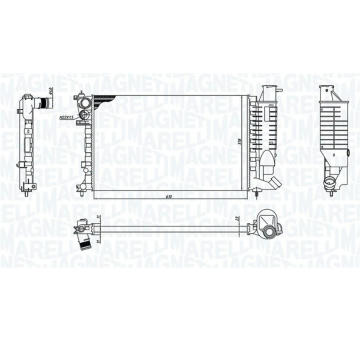 Chladič motora MAGNETI MARELLI 350213188400