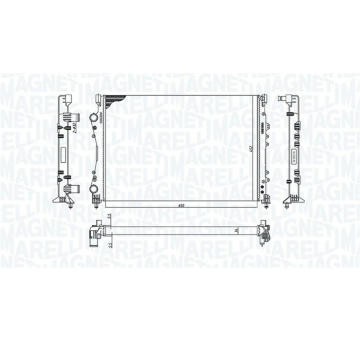Chladič, chlazení motoru MAGNETI MARELLI 350213188600