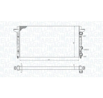 Chladič, chlazení motoru MAGNETI MARELLI 350213189200