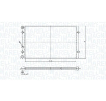 Chladič, chlazení motoru MAGNETI MARELLI 350213190800