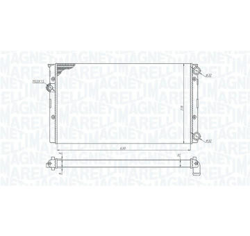 Chladič, chlazení motoru MAGNETI MARELLI 350213191100