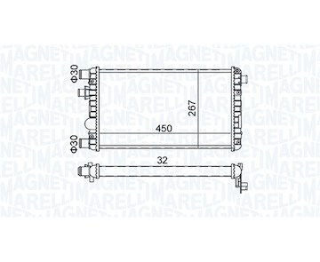 Chladič, chlazení motoru MAGNETI MARELLI 350213191300