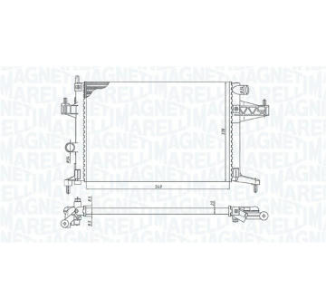 Chladič, chlazení motoru MAGNETI MARELLI 350213191600