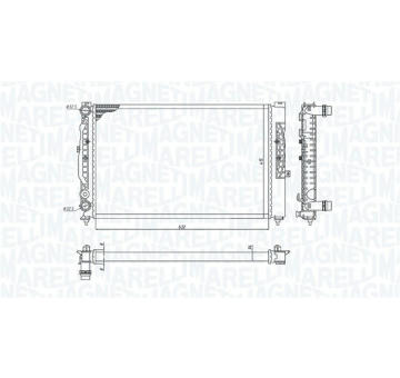 Chladič, chlazení motoru MAGNETI MARELLI 350213191700