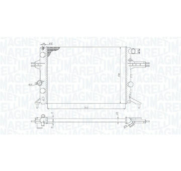 Chladič motora MAGNETI MARELLI 350213192400