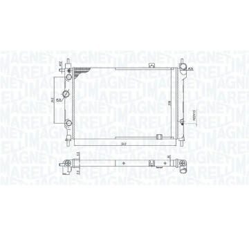 Chladič motora MAGNETI MARELLI 350213193200