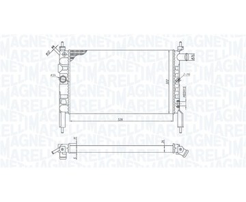 Chladič, chlazení motoru MAGNETI MARELLI 350213193800