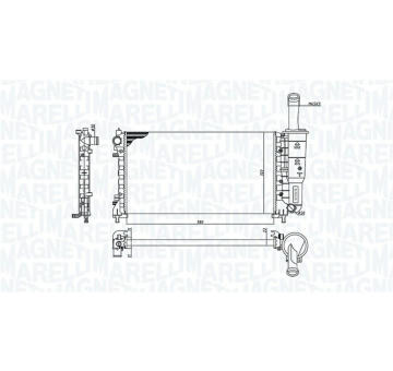 Chladič motora MAGNETI MARELLI 350213194200