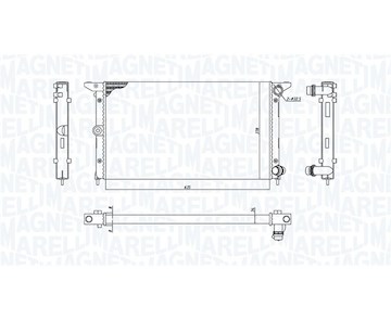 Chladič, chlazení motoru MAGNETI MARELLI 350213194900