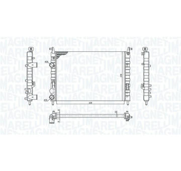 Chladič, chlazení motoru MAGNETI MARELLI 350213196300