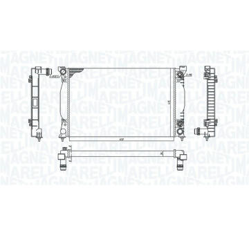 Chladič motora MAGNETI MARELLI 350213196500