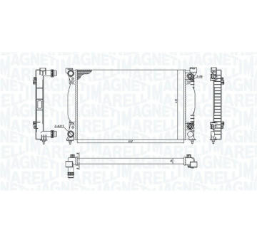 Chladič, chlazení motoru MAGNETI MARELLI 350213196600