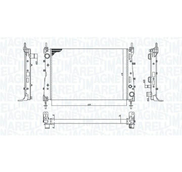 Chladič motora MAGNETI MARELLI 350213199100