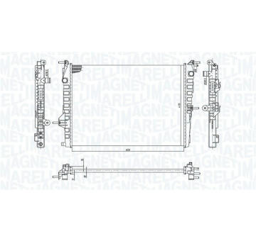 Chladič motora MAGNETI MARELLI 350213199300