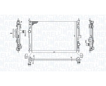 Chladič, chlazení motoru MAGNETI MARELLI 350213199600