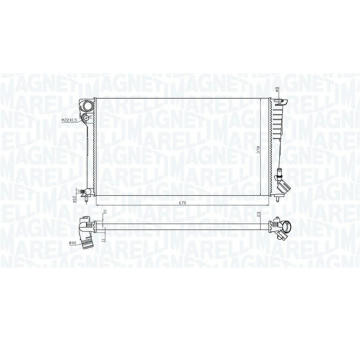 Chladič, chlazení motoru MAGNETI MARELLI 350213199700