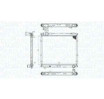 Chladič, chlazení motoru MAGNETI MARELLI 350213200700