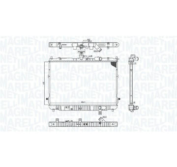 Chladič motora MAGNETI MARELLI 350213201400