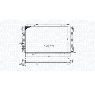 Chladič, chlazení motoru MAGNETI MARELLI 350213706000