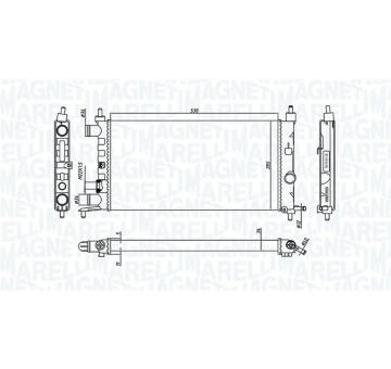 Chladič motora MAGNETI MARELLI 350213776000