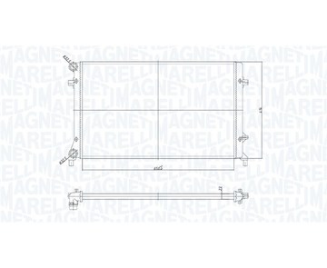 Chladič, chlazení motoru MAGNETI MARELLI 350213853000
