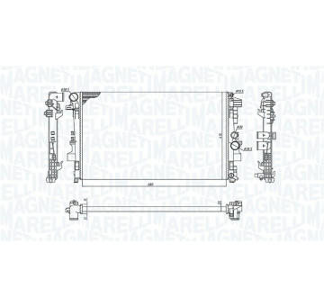 Chladič, chlazení motoru MAGNETI MARELLI 350213955000