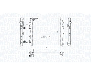 Chladič, chlazení motoru MAGNETI MARELLI 350213995000