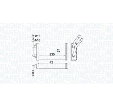 Vymenik tepla, Vnitrni vytapeni MAGNETI MARELLI 350218406000