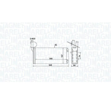 Vymenik tepla, Vnitrni vytapeni MAGNETI MARELLI 350218474000