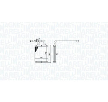 Vymenik tepla, Vnitrni vytapeni MAGNETI MARELLI 350218496000