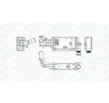 chladič turba MAGNETI MARELLI 351319204190