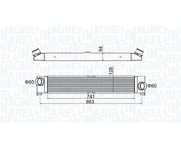 Chladič turba MAGNETI MARELLI 351319204230