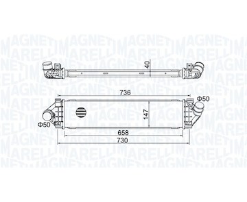 Chladič plniaceho vzduchu MAGNETI MARELLI 351319204270