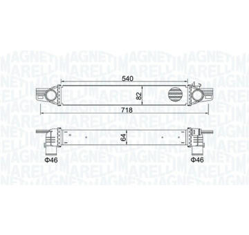 Chladič turba MAGNETI MARELLI 351319204360