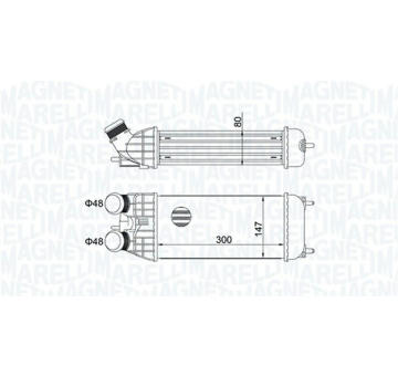 chladič turba MAGNETI MARELLI 351319204470