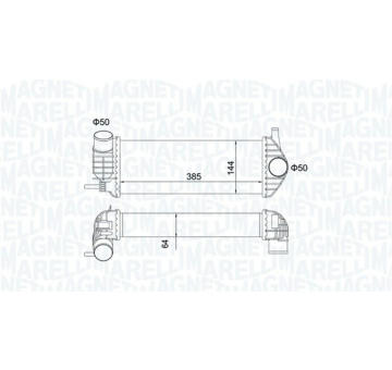 Chladič plniaceho vzduchu MAGNETI MARELLI 351319204480