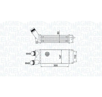 chladič turba MAGNETI MARELLI 351319204700