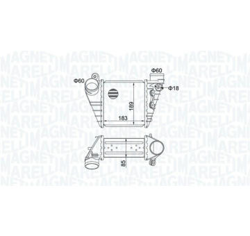 Chladič turba MAGNETI MARELLI 351319204830