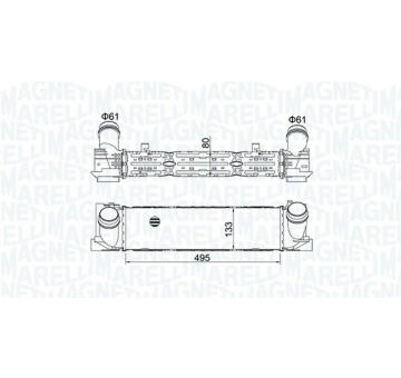 Chladič turba MAGNETI MARELLI 351319204900