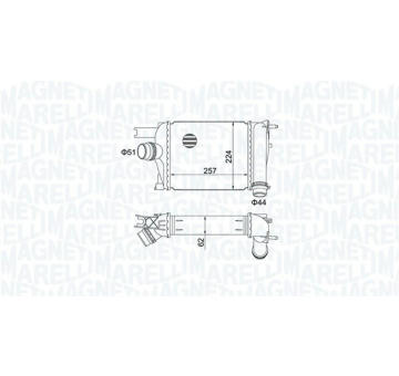 Chladič turba MAGNETI MARELLI 351319205170