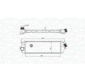 Chladič turba MAGNETI MARELLI 351319205340