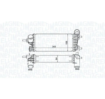 chladič turba MAGNETI MARELLI 351319205550