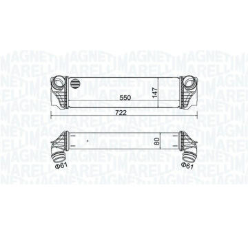 chladič turba MAGNETI MARELLI 351319205570