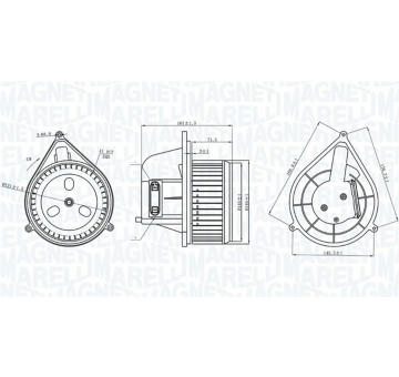 vnitřní ventilátor MAGNETI MARELLI 069412206010