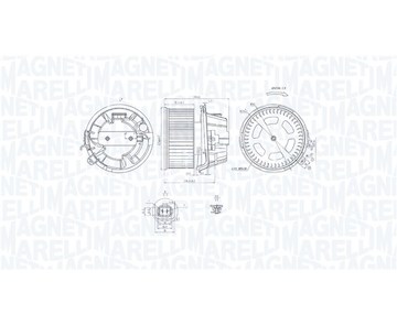 vnitřní ventilátor MAGNETI MARELLI 069412240010