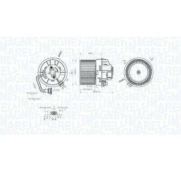 vnitřní ventilátor MAGNETI MARELLI 069412298010